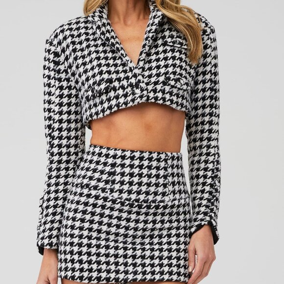 For Love & Lemons Women's Bonnie Cropped Blazer Small Size